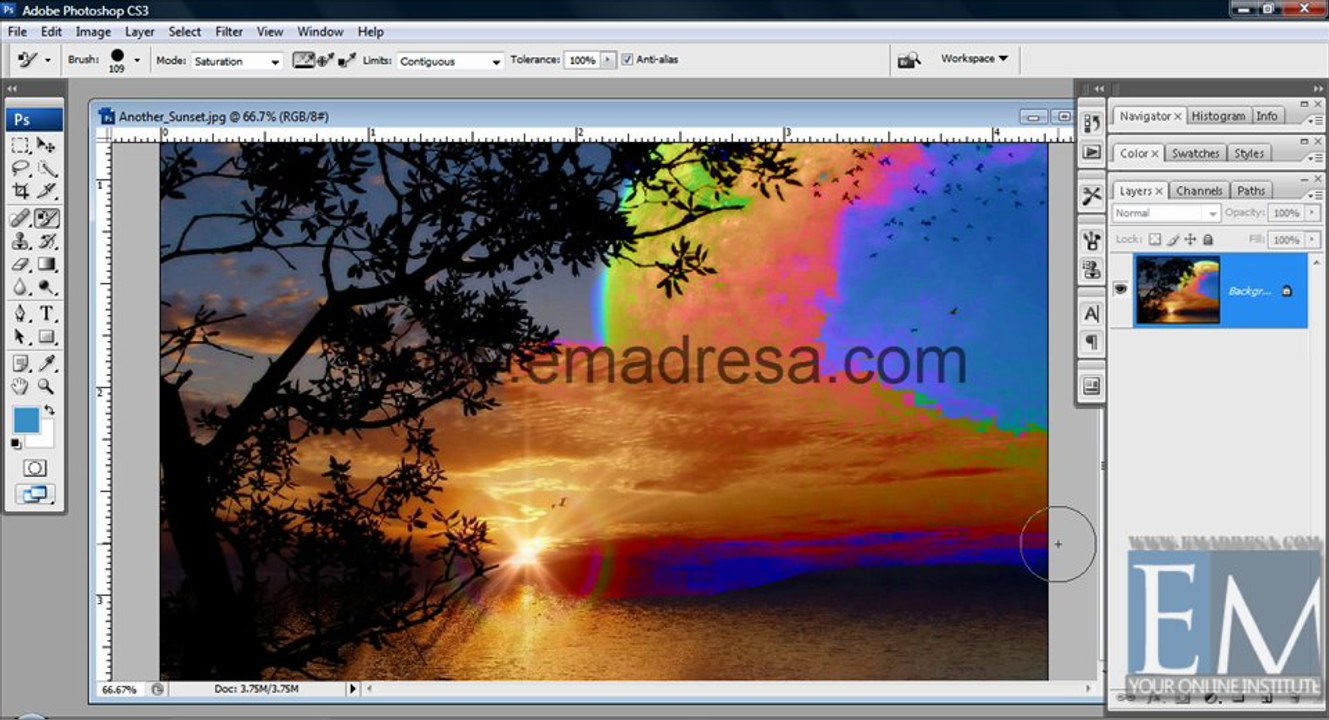 Color Replacement Basic Photoshop Tutorials in URDU, Hindi by Emadresa