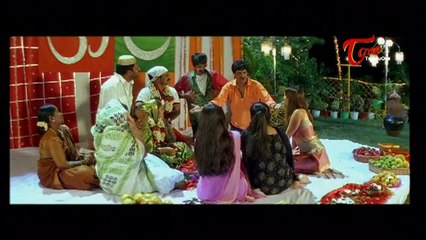 Ravi Teja Teases Brahmaji In A Lady Getup || Khadgham Movie Comedy Scenes