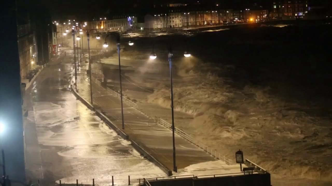 High Tide Hits Aberystwyth