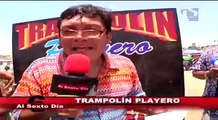 Trampolín playero: un divertido homenaje al gran Augusto Ferrando