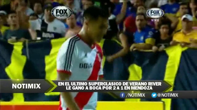 BOCA VS RIVER 1-2 - EL ULTIMO SUPERCLASICO DE VERANO FUE PARA RIVER