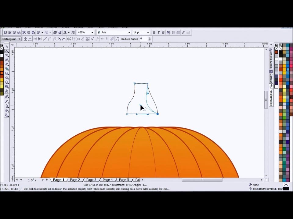 Corel Draw: Create a Pumpkin Illustration - Tutorial