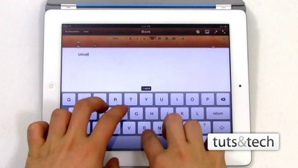 iPad: Fast Typing - Quick Tip