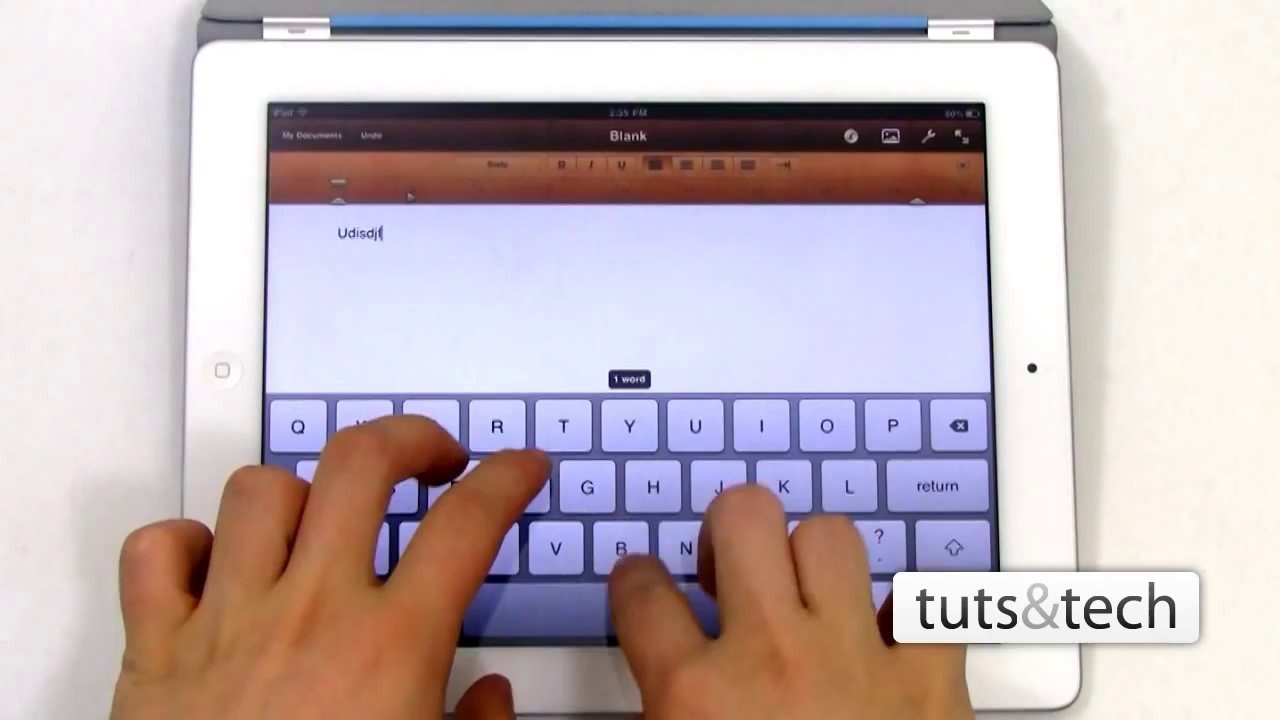 iPad: Fast Typing - Quick Tip