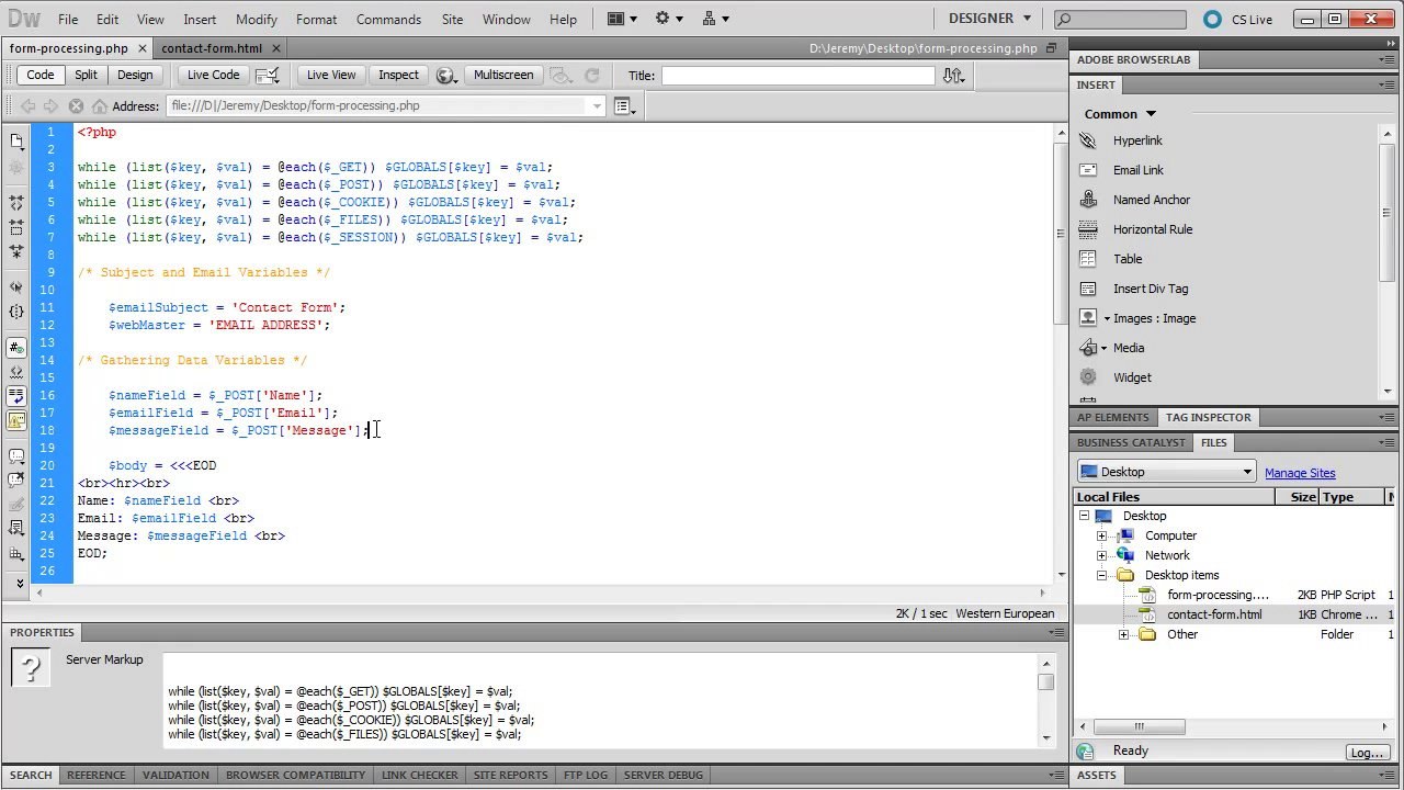 Add a Contact Form to a Website Easily - Tutorial