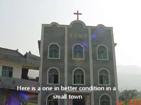 Vintage Video - Beautiful Remote Zhejiang and Peculiarities of Chinese Churches. China Tour