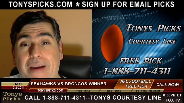 Denver Broncos vs. Seattle Seahawks Pick Prediction Super Bowl NFL Pro Football Odds Preview 2-2-2014