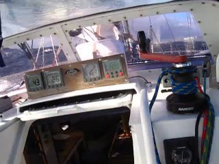 Coup de vent au large des Baleares