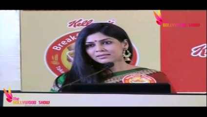 Sakshi Tanwar in Red Transparent Georgette Saree