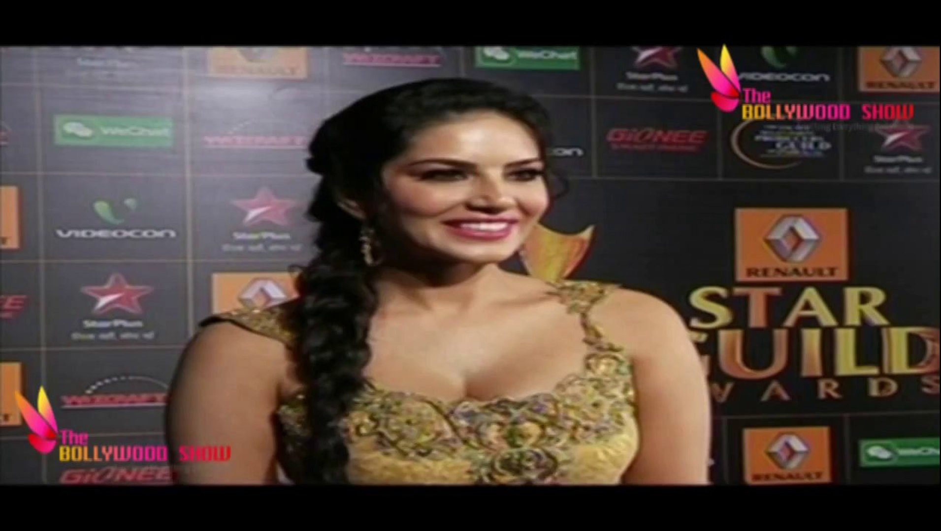 Desi Porn Star Sunny Leone spotted at Star Guild Awards 2014 - video  Dailymotion