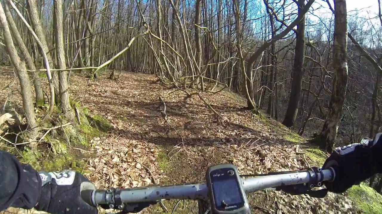 VTT a MONTMORENCY * 95 - descente vers le chateau de la chasse