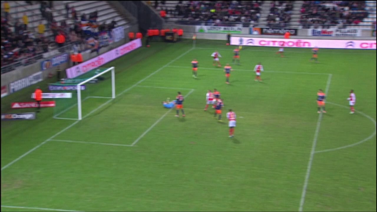 But Floyd AYITE (58ème) - Stade de Reims - Montpellier Hérault SC - (2-4) - 01/02/14 - (SdR-MHSC)