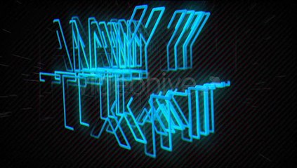 High Tech Logo Neon reveal