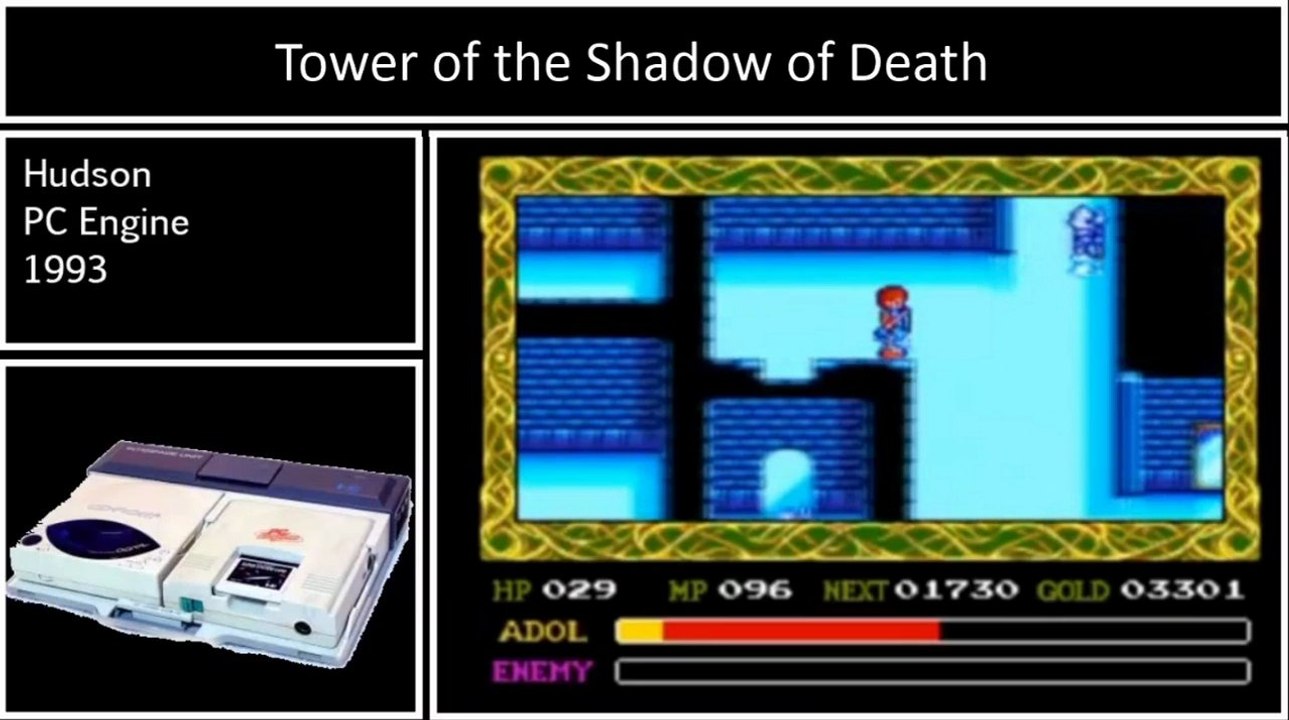 Ys - Tower of the Shadow of Death (Comparison)