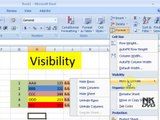 Lesson 24 The Visibility Hide _ Unhide Microsoft Office Excel 2007 2010 free Educational video Training Tutorials in Urdu Hindi language