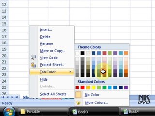 Lesson 25 The Organize Sheet Microsoft Office Excel 2007 2010 free Educational video Training Tutorials in Urdu Hindi language