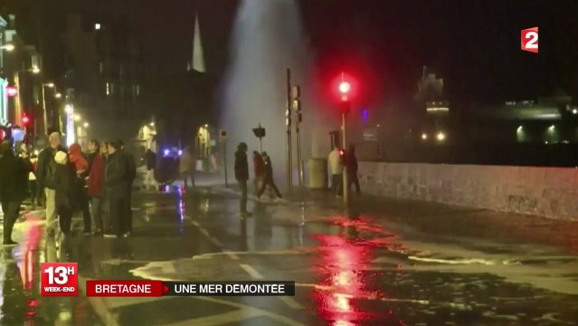 Bretagne : des vagues géantes mettent le littoral à l'épreuve
