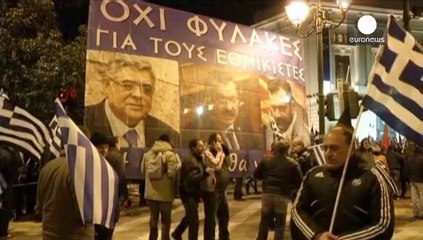 A night of protests in Athens