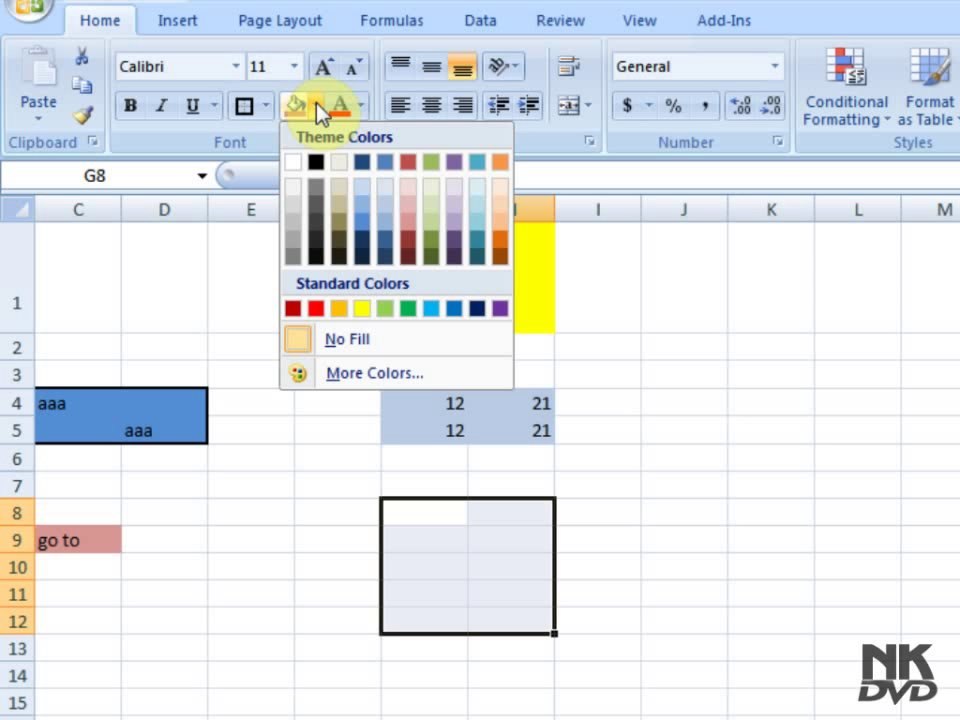 Lesson 39 The Go to Microsoft Office Excel 2007 2010 free Educational video Training Tutorials in Urdu Hindi language
