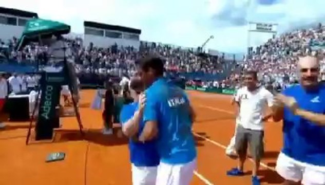 Fabio Fognini batte Berlocq e porta l'Italia ai quarti di Davis Cup 2014 - Livetennis.it