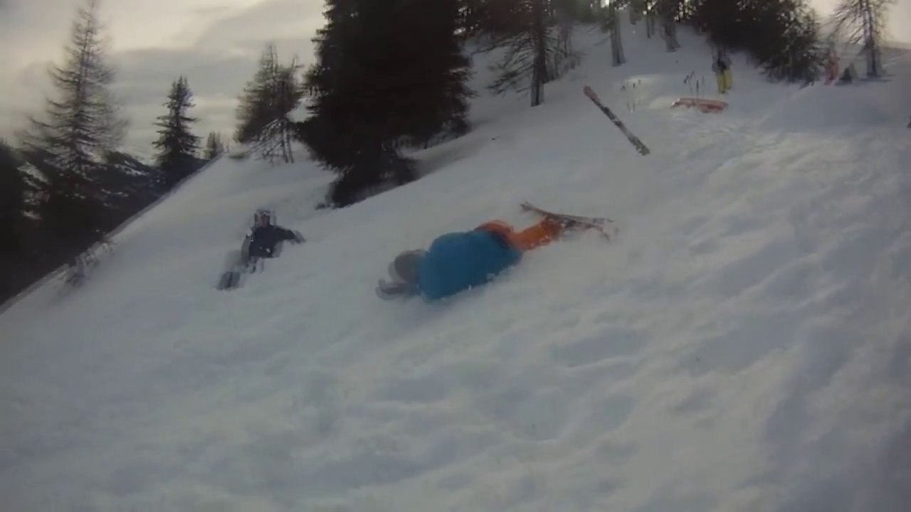 Ski Jump Failed BackFlip!