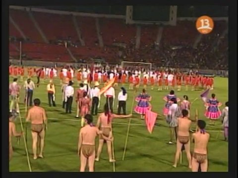 Re-inauguración Estadio Nacional (Santiago de Chile) - 12/9/2010 (Fragmento Canal 13 Chile).-