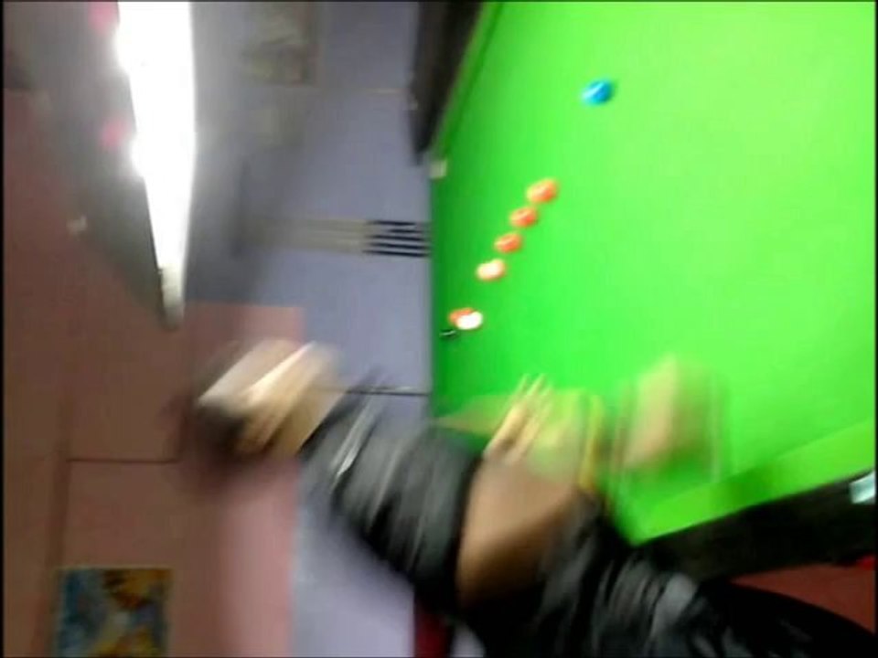 My solo practice in snooker