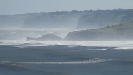 Temporal en el Cantábrico Asturias visto desde Campa de Torres
