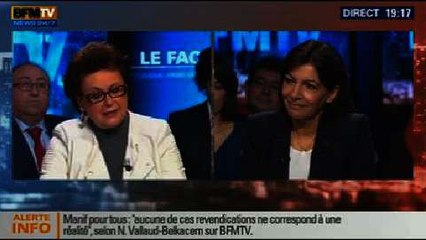 BFM Politique: Anne Hidalgo face à Christine Boutin - 02/02 4/5