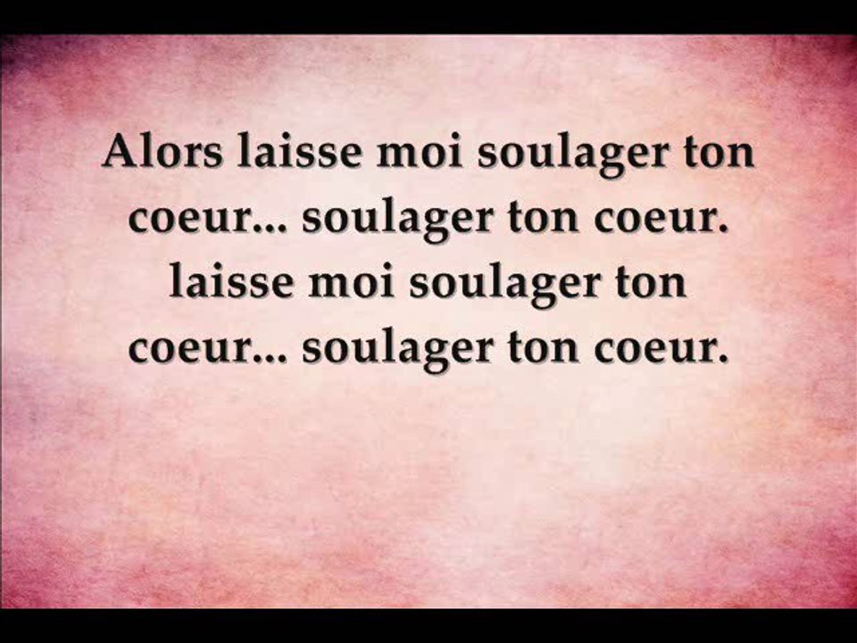 Give your heart a break - Traduction française