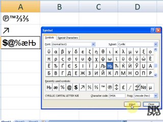 Lesson 64 The Symbols Microsoft Office Excel 2007 2010 free Educational video Training Tutorials in Urdu Hindi language