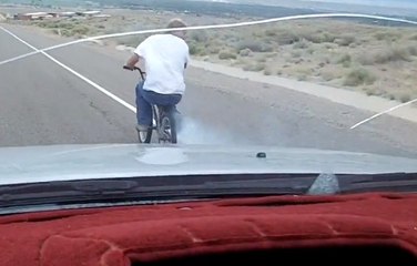 Crash : A BMX pulled at 80 kmh