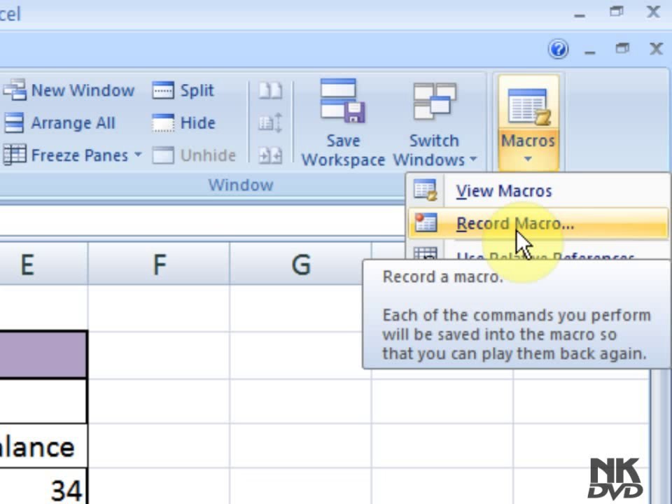 Lesson 90 The Macros Microsoft Office Excel 2007 2010 free Educational video Training Tutorials in Urdu Hindi language