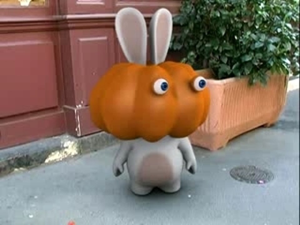 le lapin crétin d'halloween !!