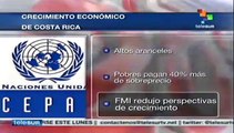 Economía de Costa Rica con poco crecimiento y generación de trabajo