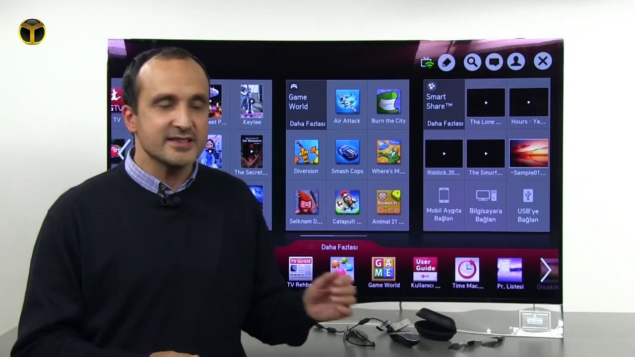 LG 55EA980V Full HD 3D Smart Curved Oled TV