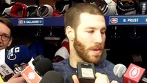 Brandon Prust after the Habs 2-1 overtime loss to the Lightning