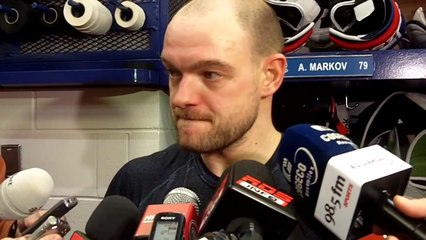 Andrei Markov after the Habs 3-1 win over the Coyotes