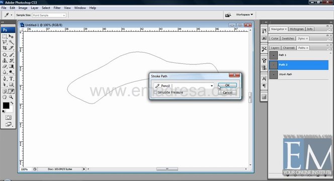 Path Palet Basic Photoshop Tutorials in URDU, Hindi by Emadresa