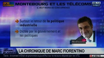 Marc Fiorentino: Montebourg: Il ne doit plus y avoir que trois opérateurs télécoms - 03/02