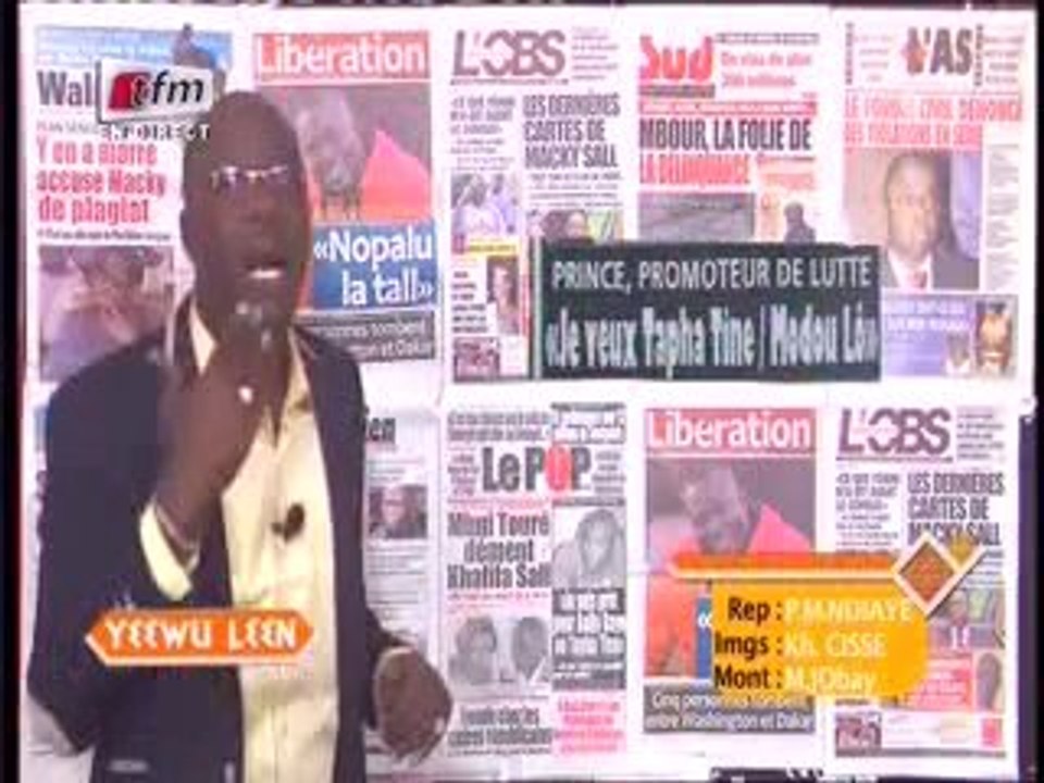 Revue de presse du lundi 03 février 2014 (Tfm)