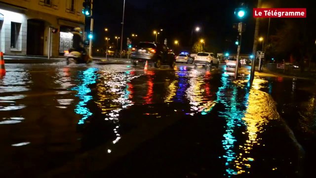 Quimper. Inondations : l'Odet sort de son lit