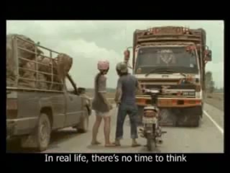 In reality theres no time to think in accident