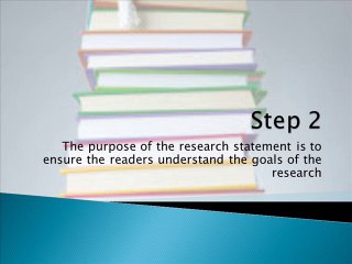 Creating a Purpose Statement for your Dissertation
