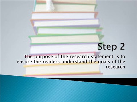 Creating a Purpose Statement for your Dissertation