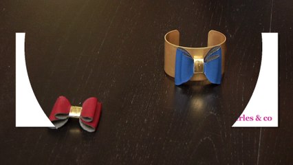 Fabriquer un bracelet noeud en simili cuir
