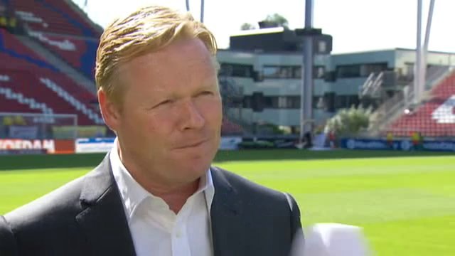 12-08-2012 Ronald Koeman vooraf aan FC Utrecht - Feyenoord
