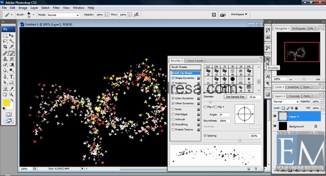 Brush Preset Basic Photoshop Tutorials in URDU, Hindi by Emadresa
