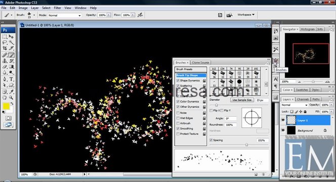 Brush Preset Basic Photoshop Tutorials in URDU, Hindi by Emadresa