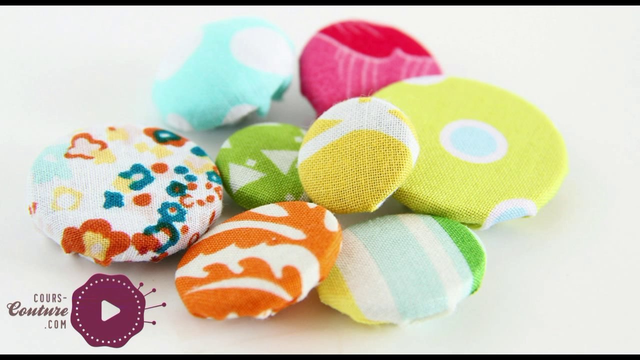 cours de couture - Apprendre à customiser ses boutons -tuto de couture